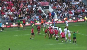 TOP 14 - Essai de Teddy BAUBIGNY (RCT) - RC Toulon - Montpellier Hérault Rugby