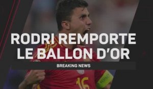 Breaking News - Rodri remporte le Ballon d'Or 2024 !