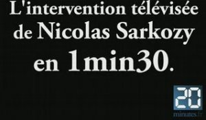 En direct de l'Elysée avec Nicolas Sarkozy en 1min30