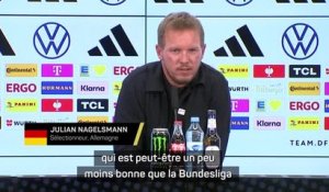 Allemagne - Pas de Sané, Nagelsmann se justifie : “Il joue dans une ligue un peu moins bonne”