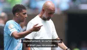 Man. City - Guardiola : "Le carton rouge pour Lewis n'était pas nécessaire, mais je l'accepte"