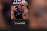 UFC 317 - Le face-à-face entre Topuria et Oliveira