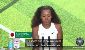 Wimbledon - Osaka se sent beaucoup plus à l’aise sur gazon cette année