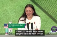 Wimbledon - Anisimova : "Prouver qu’on peut revenir au sommet"