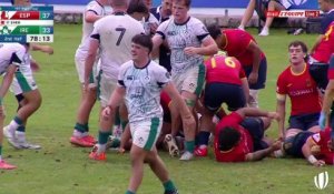 L'Irlande s'en sort bien face à l'Espagne - Rugby - Coupe du monde U20
