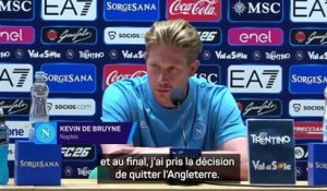 Naples - De Bruyne : "Je resterai un joueur de City à vie"