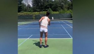US Open 2025 : Loïs Boisson à l'entrainement avant sa première participation