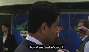Al-Khelaïfi interrogé sur Yamal : «J'aime bien Dembélé» - Foot - PSG
