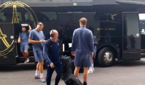 Les joueurs du PSG sont arrivés à l'Arena Futuroscope - Hand - Trophée des champions