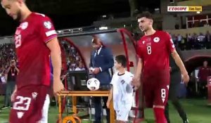 L'hymne portugais face à l'Arménie - Foot - Qualif. Coupe du monde