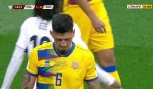 Le but contre son camp gag d'Andorre face à l'Angleterre - Foot - Qualif. Coupe du monde