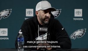 Eagles - Sirianni sur l'affaire Carter : "Je garderai toujours ces conversations en interne"