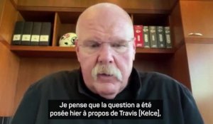 Chiefs - Reid comprend la frustration de Kelce sur le jeu offensif