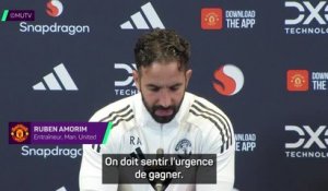 Man. United - Amorim : "Sentir l'urgence de devoir gagner tous les matches"