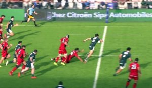 TOP 14 - Essai de Fabien BRAU-BOIRIE (SP) - Section Paloise - LOU Rugby