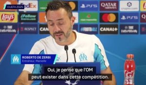 Marseille - De Zerbi : "Je pense que l'OM peut exister dans cette compétition"
