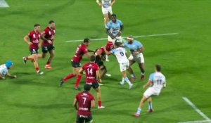 TOP 14 - Essai de Gael DREAN (RCT) - Aviron Bayonnais - RC Toulon