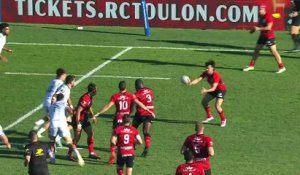 TOP 14 - Essai de Esteban ABADIE (RCT) - RC Toulon - Section Paloise