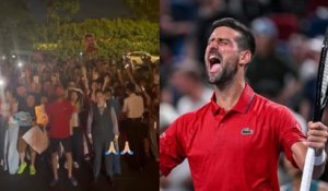 Rolex Shanghai Masters 2025 - Après sa qualification en huitièmes, Novak Djokovic a célébré avec ses fans à Shanghai