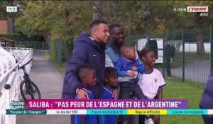 Kylian Mbappé avec le groupe lors de l'entraînement des Bleus - Foot - Coupe du monde