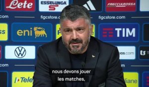 Italie - Gattuso : "Ne pas jouer avec le feu"