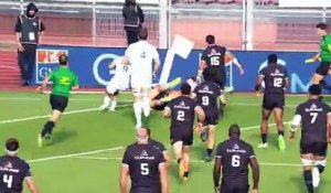 TOP 14 - Essai de Wilfrid HOUNKPATIN (MHR) - Racing 92 - Montpellier Hérault Rugby