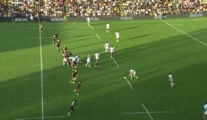 TOP 14 - Essai de Paul VALLEE (USM) - Stade Rochelais - US Montauban