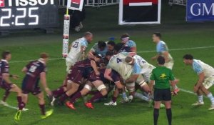 TOP 14 - Essai de Gaetan BARLOT (UBB) - Union Bordeaux-Bègles - Aviron Bayonnais