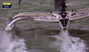 Armel Le Cléac'h raconte l'avarie de Banque Populaire - Voile - Transat Café L'Or