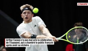 Arthur Cazaux sur la célébration d'Alejandro Davidovich Fokina : « J'ai juste à la fermer parce qu'il a fait son match » - Tennis - Rolex Paris Masters