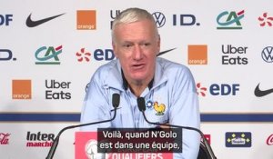 Bleus - Deschamps : "Kanté est toujours à son meilleur niveau"