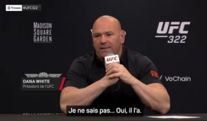 UFC 322 - Dana White temporise sur une éventuelle ceinture BMF pour Benoît Saint Denis