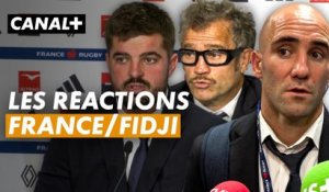Les réactions de Fabien Galthié et ses joueurs après la victoire des Bleus face aux Fidji
