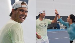 Tennis 2025 - Rafael Nadal a fait son retour sur un court de tennis un an après !