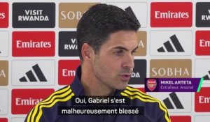 Gabriel blessé plusieurs semaines, «un coup dur» pour Arteta - Foot - Premier League