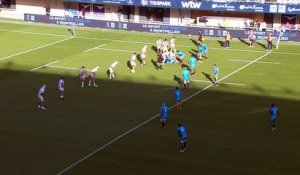 TOP 14 - Essai de Maël MOUSTIN (MHR) - Montpellier Hérault Rugby - Union Bordeaux-Bègles