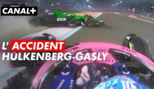 Les images de l'accident entre Nico Hülkenberg et Pierre Gasly - Grand Prix du Qatar - F1