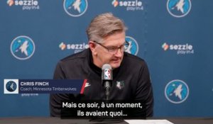 Timberwolves - Chris Finch explique la mise sur le banc de Rudy Gobert dans le 4e quart-temps