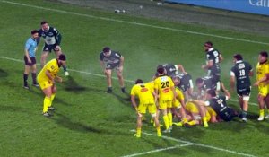 TOP 14 - Essai de Jules FAVRE 2 (SR) - Section Paloise - Stade Rochelais