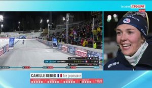 « La route a été tellement dure jusqu'à maintenant » : Camille Bened émue après son podium sur l'individuel d'Östersund - Biathlon - Coupe du monde (F)