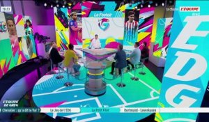 L'analyse de l'arbitre VAR après la faute de Lamine Camara sur Lucas Chevalier lors de Monaco-PSG - Foot - Ligue 1