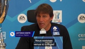 Antonio Conte félicite ses joueurs - Foot - Supercoupe d'Italie