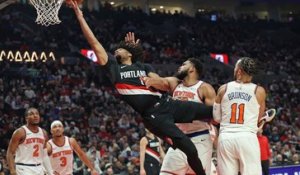 NBA : Jalen Brunson et les Knicks s'en sortent à Portland