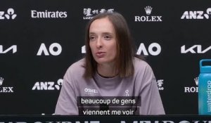 Open d'Australie - Swiatek : "Je ne pense pas au Grand Chelem en carrière quand je me réveille le matin"