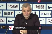 Bruno Genesio après la défaite de Lille face au PSG : « Une défaite logique mais le score est lourd » - Foot - Ligue 1 - Lille