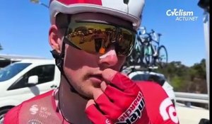 Santos Tour Down Under 2026 : Baptiste Veistroffer après son échappée lors de la 3e étape