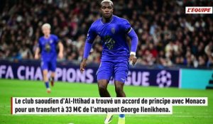 Mercato : Accord de principe trouvé entre Monaco et Al-Ittihad pour George Ilenikhena - Foot - Transferts