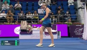 Doha - Rybakina s'en sort face à Zheng