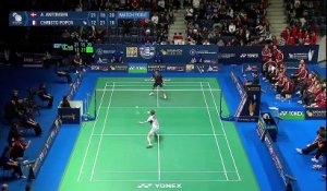 Christo Popov s'incline face à Antonsen lors du 1er match - Badminton - Euro par équipes (H)