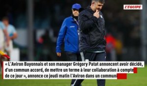 Bayonne officialise le départ de Grégory Patat - Rugby - Top 14